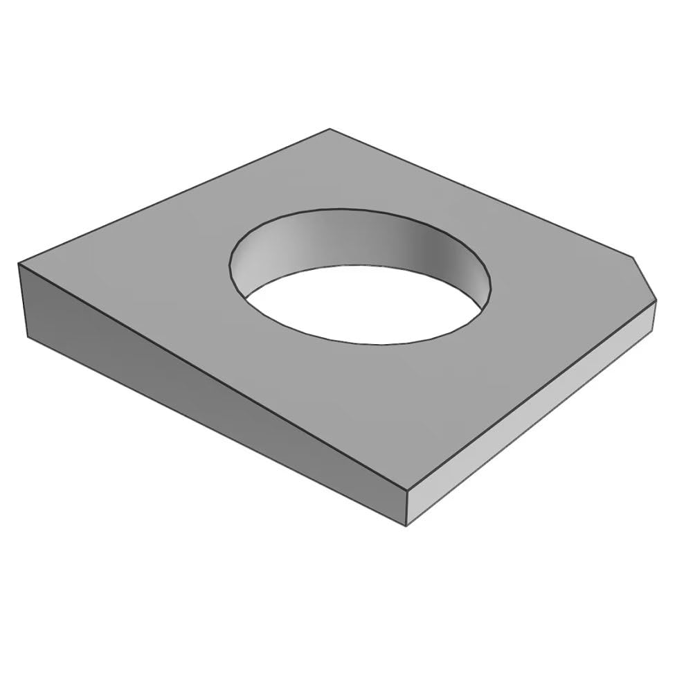 Rondella Quadrata Conica in Acciaio Inossidabile Rondella Obliqua Rondelle Quadrate M6 (5 Pezzi)