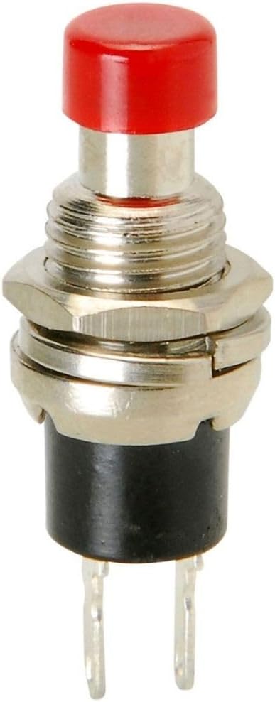 PBS-110 Push Button Switch Press Through - Red