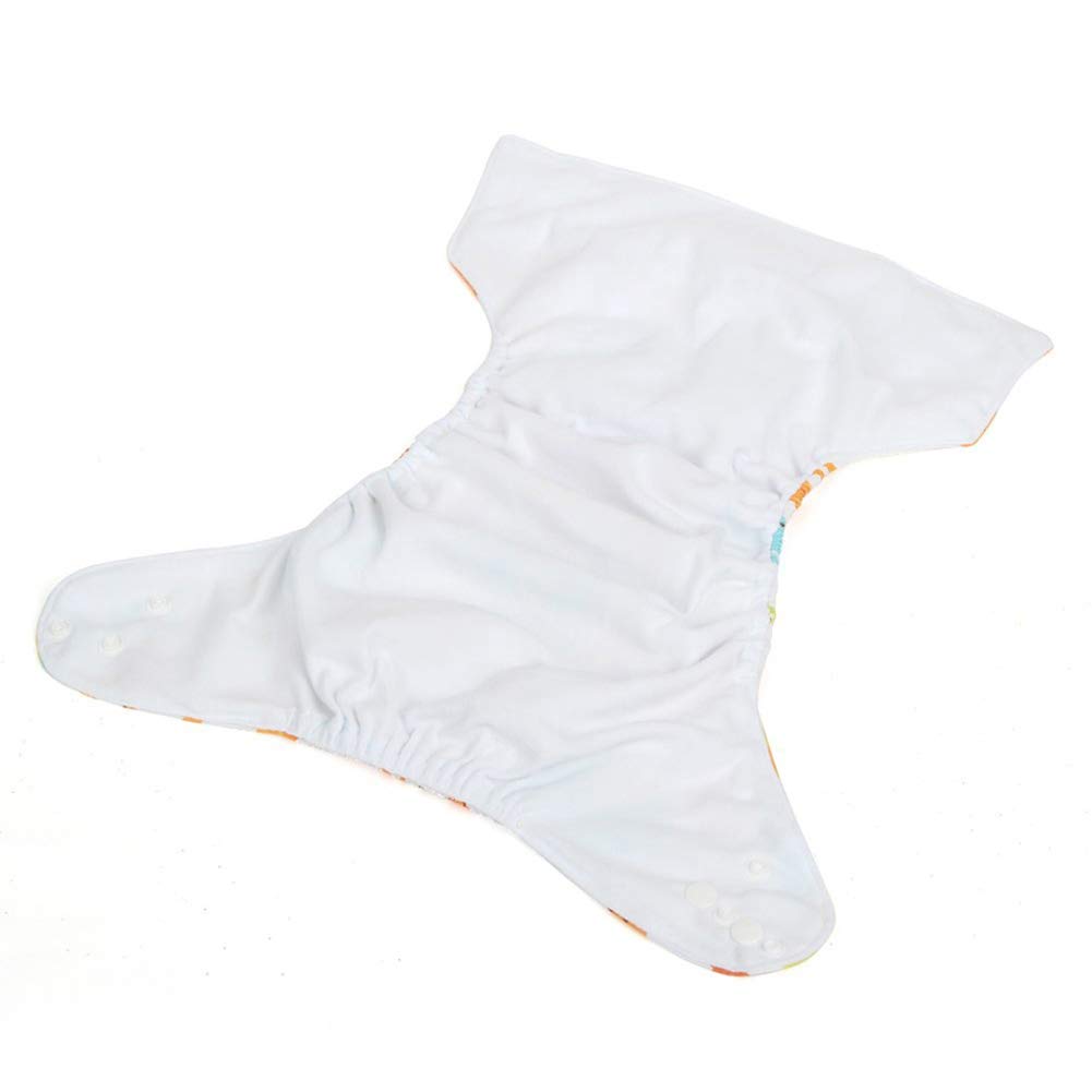 Couches lavables pour bébé Couches réutilisables pour bébé Insérez une couche de poche tout-en-un pour la plupart des bébés et des tout-petits (Rose clair, Oiseau)