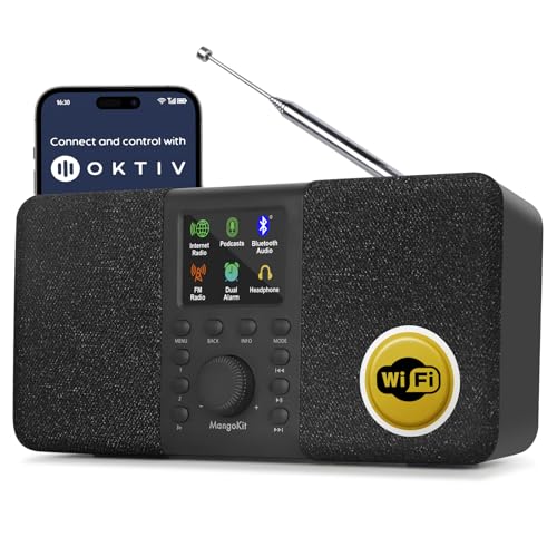 MangoKit SR20 Smart Internet Radio with WiFi,Podcast Player,