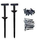 Heavy Duty Nylon Universal Cable Tie Buckle with Pin & Button Design - Self-Locking Zip Ties Holder for Car Body, UV Resistant Cable Tie Clips Fasteners, Zip Ties for Car Bumper Included（25PCS）