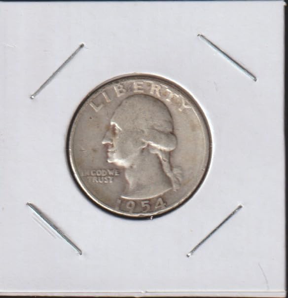 1954 S Washington (90% Silver) Quarter Very Fine