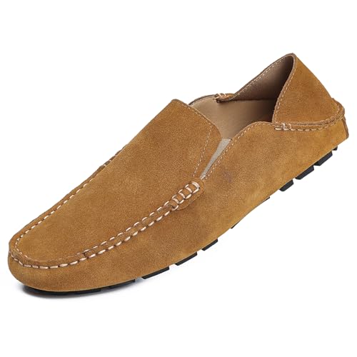 Image of Go Tour Handmade Mens Casual Loafers Moccasins Slip On Driving Shoes