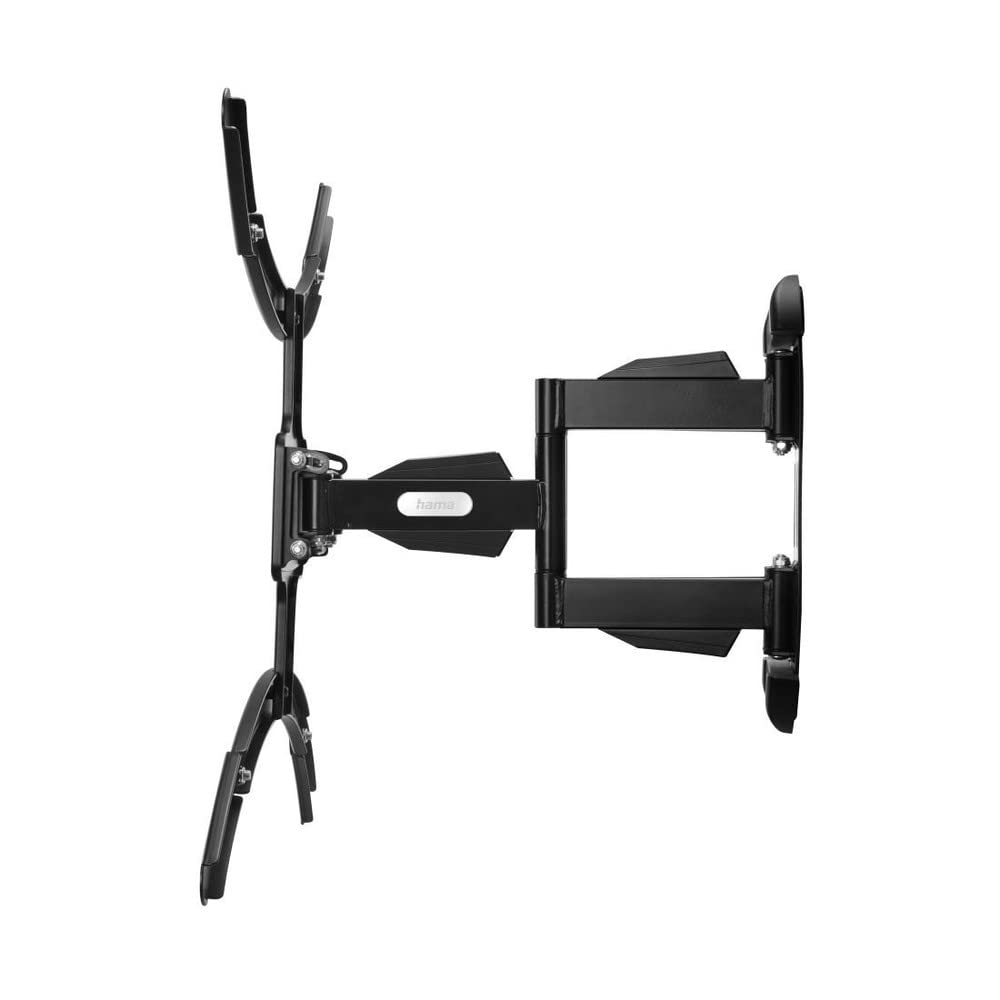 Hama TV-Wandhalterung 37“ - 90“ (TV-Halterung schwenkbar bis 120°, neigbar, ausziehbar, geringer Wandabstand 6,6 cm, Fernsehhalterung bis VESA 600x500, Traglast 50 kg, inkl. Fischer-Dübel) schwarz