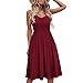 N\P Femme Robe Frauen Sommer measis Sling Sleeveless Vneck fest