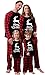 Amissz Pyjama de Noël Famille, Vêtements de Nuit Costume Coton à Manches Longues Chemises + Pantalons Longs Sweat pour bébé Enfant Hommes Femmes
