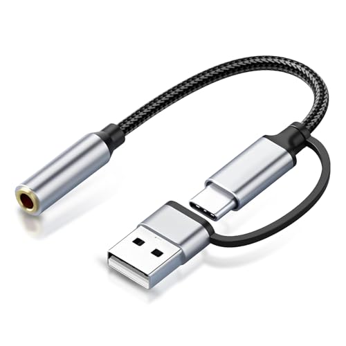 ELUTENG Adaptateur USB C Jack 3,5mm...