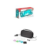 Datenspeicher: 32 GB Nintendo Switch Lite, Standard, türkis-blau + iMW Starter-Kit für Nintendo Switch Lite, Schwarz