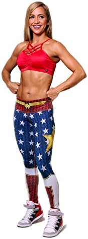 Zoluss Superhero Leggings Activewear Yoga Pants Pilates Women Tights Superheroes