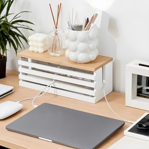 Cache-câble de bureau compact pour masquer les fils électriques encombrants - 4