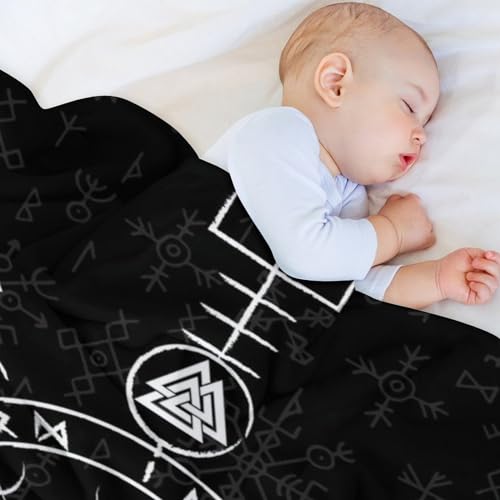 Plaid jeté canapé flanelle Viking impression numérique 3D haute qualité