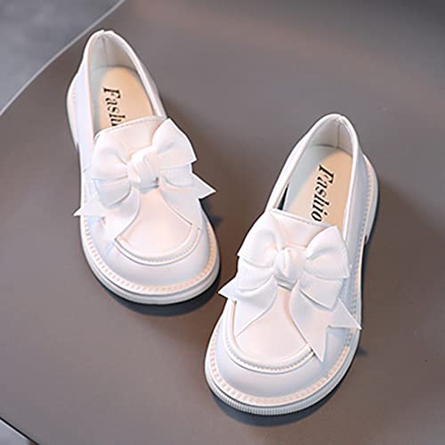 Toddler Little Kid Girls British Style School Bowknot Shoes Princess Performance Shoes Shoes with Lights Girls4