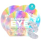 Vitamasques Diamond Eye Pads 3-Pack - Soothing and Rejuvenating Eye Patches Korean Skin Care Reduce Fine Lines, Puffiness & Dark Circles