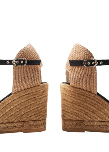 Image of VISCATA Satuna Women's Sandals Espadrille Canvas Buckle Wedges