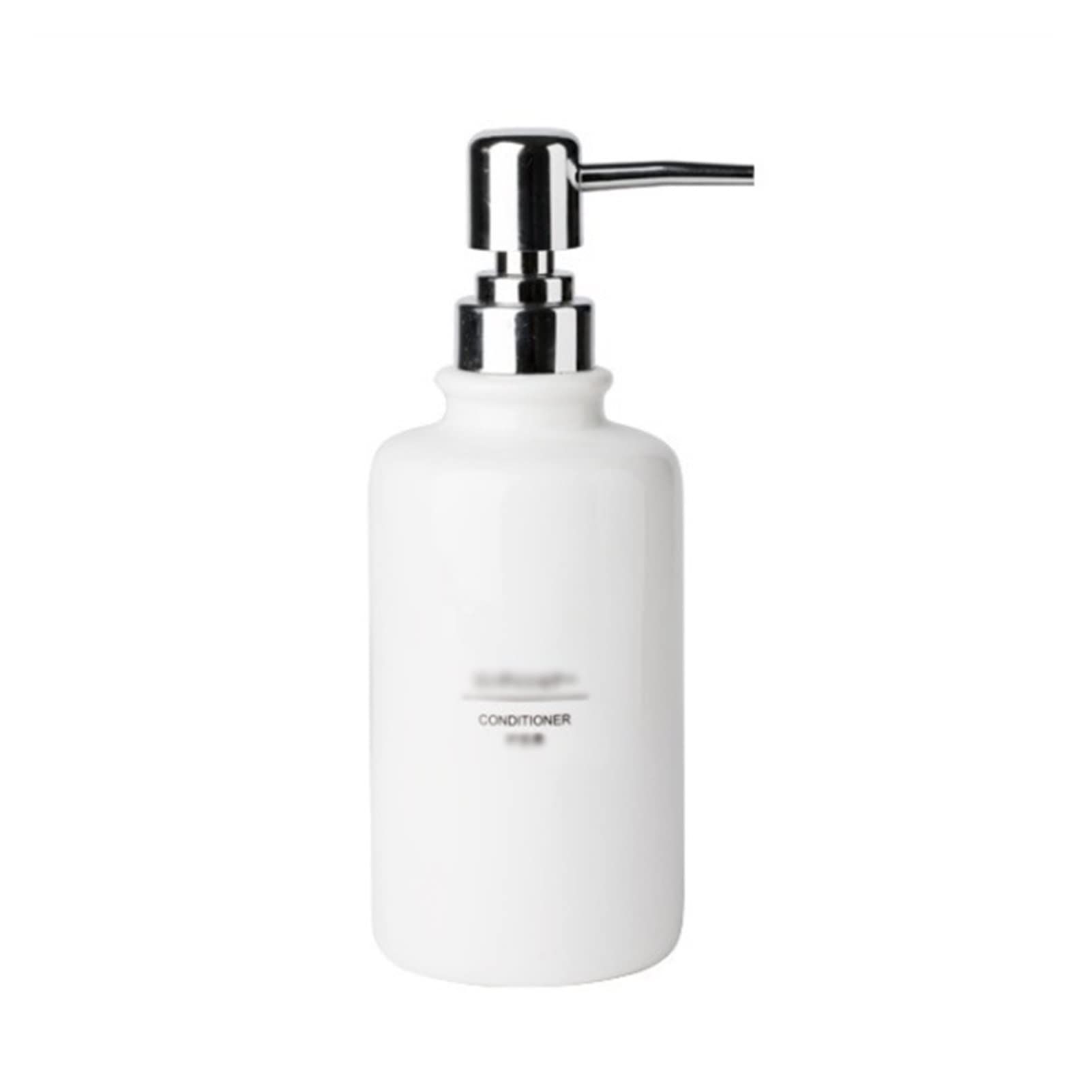 Distributeur de Savon en céramique Blanche 400 ML pour shampoing, Gel Douche, pour Salle de Bain et Cuisine (Couleur : après-shampoing)