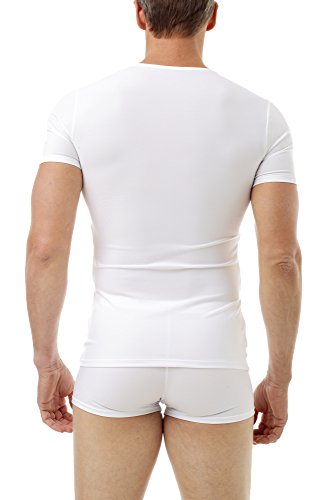 Underworks Mens Microfiber Compression V-Neck T-Shirt 3-Pack2