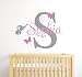 Custom Elephant Name Wall Decal for Girls - Baby Room Decor - Nursery Wall Decals - Elephant Wall Decor