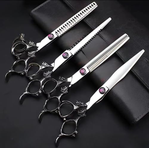 散髪 ハサミ 散髪 はさみ セット 美容 理容 はさみ セット 7インチ ステンレス製 セルフ ヘア カット ハサミ お家で使う手軽 ハサミ 理髪店 理容師 特殊なハサミ