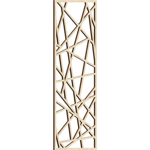 Image of Conway Decorative Pierced Fretwork Wood Wall Panels, 11 3 /8 inchW x 29 3 /8 inchH x 1 /4 inchT, Birch