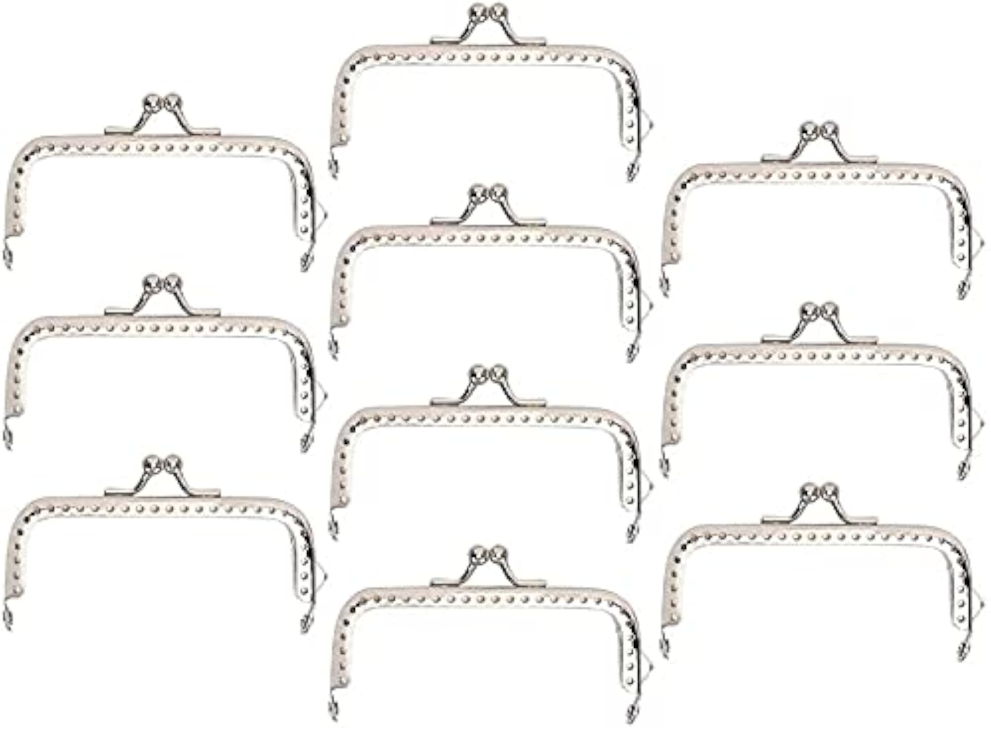 10Pcs Metal Purse Frame for DIY Craft Coin Bag