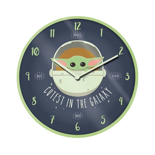 Pyramid International Star Wars (The Mandalorian) Cutest in The Galaxy Wall Clock
