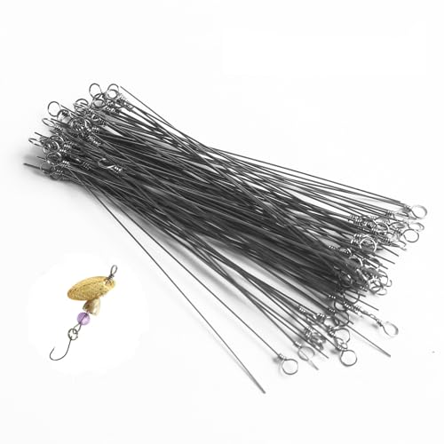 Kit de 100 ejes de acero inoxidable para señuelos de pesca miniatura 1