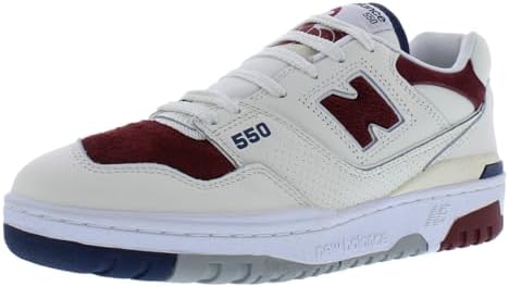 New Balance 550 - Men (White/Maroon/Navy)