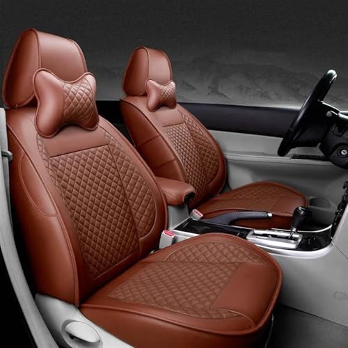 Housse de siège auto en cuir café sur mesure pour Ford Mondeo et Focus