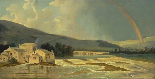 Tableau Toile Otley Bridge William Hodges pour créer un salon chaleureux et élégant