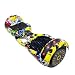 CRONY Smart Hoverboard self-balancing scooter with 250W Motor, 5-12KM/H Speed, 8-15KM Range, LED Wheel Lights, Bluetooth Speaker, Aluminum Frame, Max Load 100KG