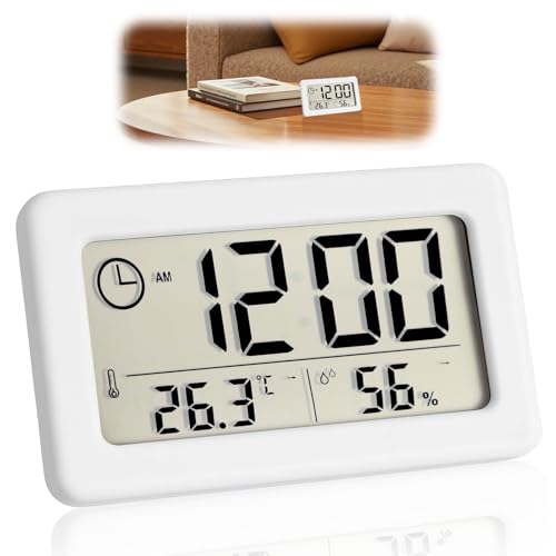 Amztour Digitaler Wecker Funkwecker Digital mit Temperatur und Feuchtigkeitsanzeige Elektronische Uhren mit Batteriebetrieb Digitale Uhr als Tischuhr...