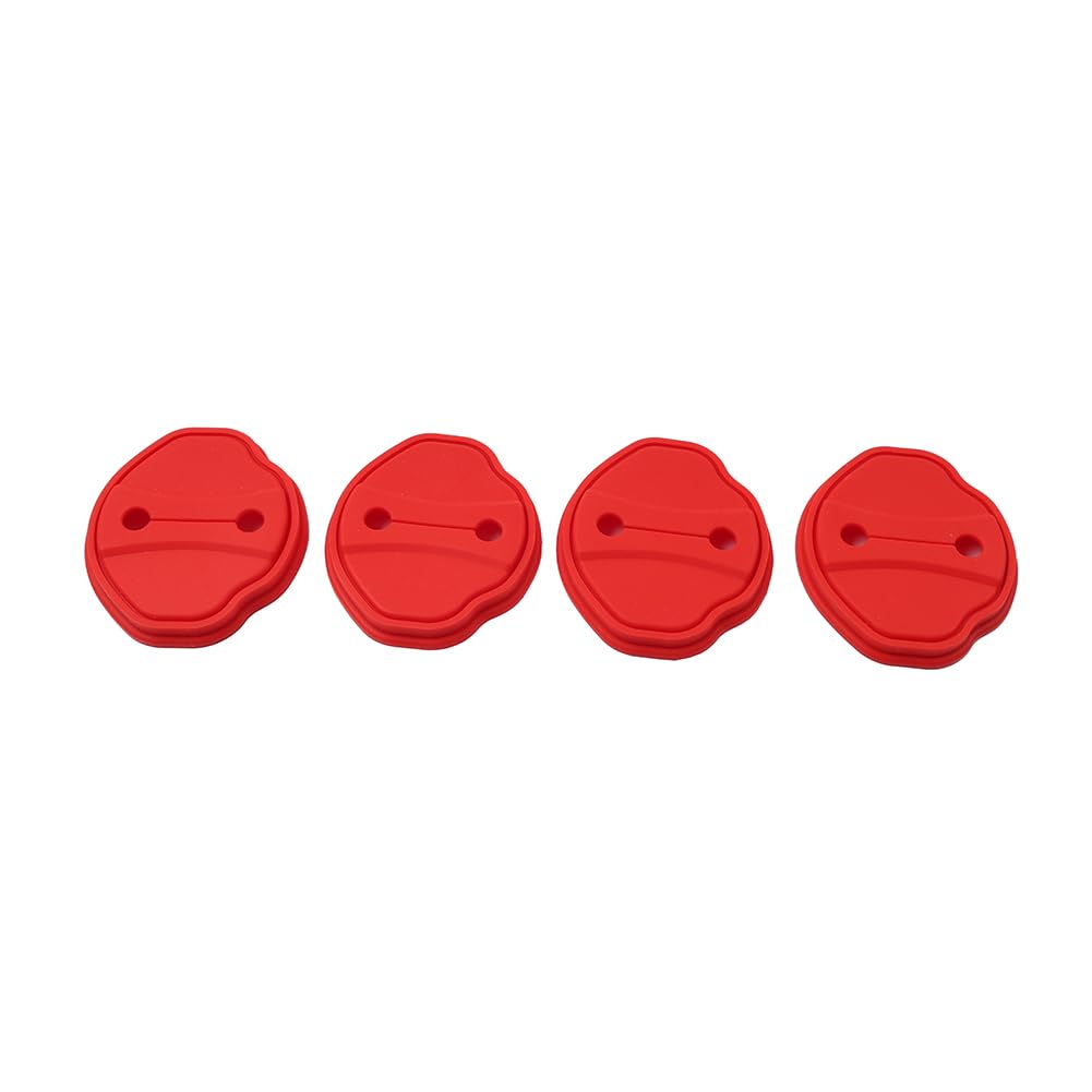 Cnswee6 Car Door Lock Door Entry Guard Protective Cover Silicone Red for BMW 2 Series 2022-Present 4 Pcs Left & Right Hand