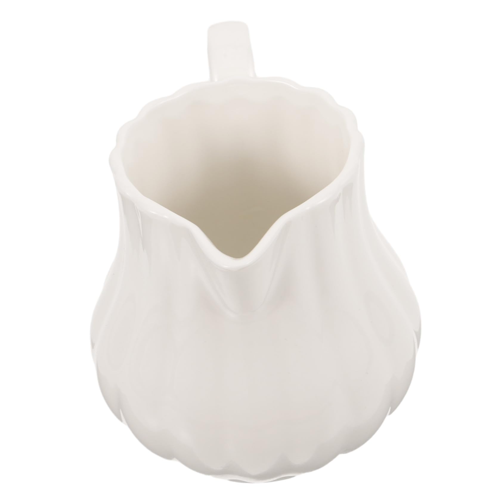Cabilock Pichet à Lait Porcelaine Crémier Céramique Design Élégant Verseur Spécial pour Café Latte Art Service Lait Sauce