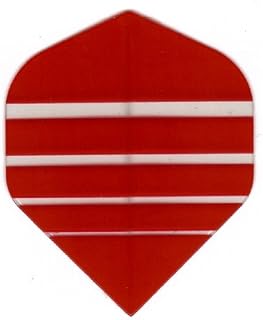 3 Sets #3152 AmeriThon Red/Clear Bands Dart Flights