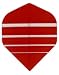 3 Sets #3152 AmeriThon Red/Clear Bands Dart Flights