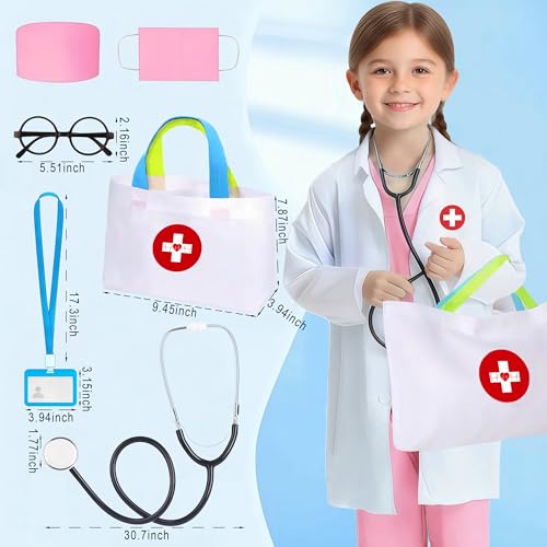 Disfraz de Doctor para Niños 9 piezas con Bolsa miniatura 2