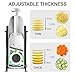 ONCE FOR ALL Safe Mandoline Slicer For Kitchen, Professional Vegetable Slicer For Food Potato Slices, Thickness Adjustable 0.1-8 mm Kitchen Artifact Fast Meal Prep