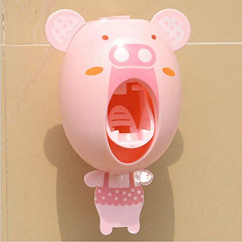 Dispenser automatico di dentifricio nuovi capretti animali del fumetto sveglio Set Design del fumetto bagno famiglia portaspazzolino (Color : 1)