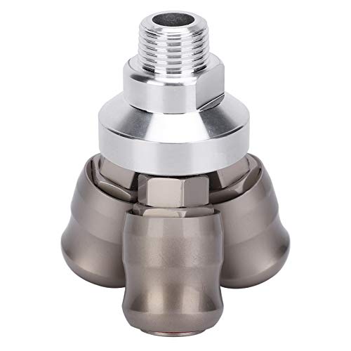 Review de Accesorios para llaves de esta semana. 37 Acoplador rápido de 3 vías G1 / 2in, conector neumático, llave de impacto de operación con una sola mano para compresores de aire Destornilladores neumáticos Taladros de aire