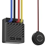 BEC incorporado con funciones de salida ajustables, emite una corriente continua de hasta 3 A y soporta 5 V a 7,5 V con un ajuste de 0,1 V a través de la aplicación ISD Go. Compatible con varias aplicaciones RC de alto rendimiento y servos de alto voltaje.