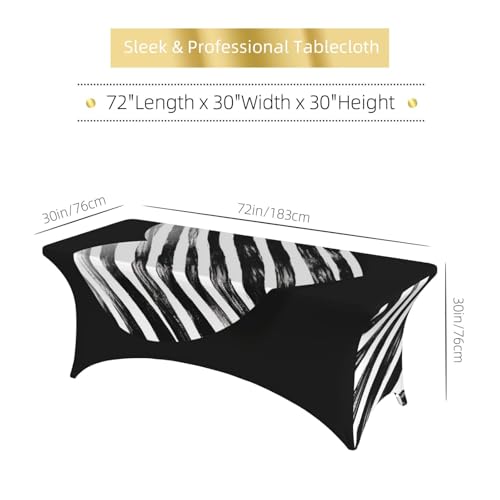 Nappe élasthanne imperméable et infroissable pour table rectangulaire de 1,8m