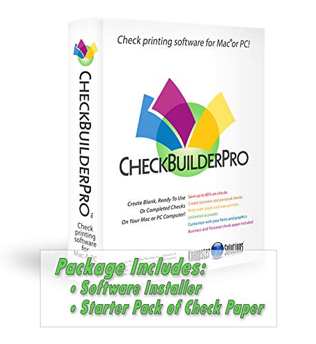 CheckBuilderPro3 - Check Printing Software for Macintosh & Windows