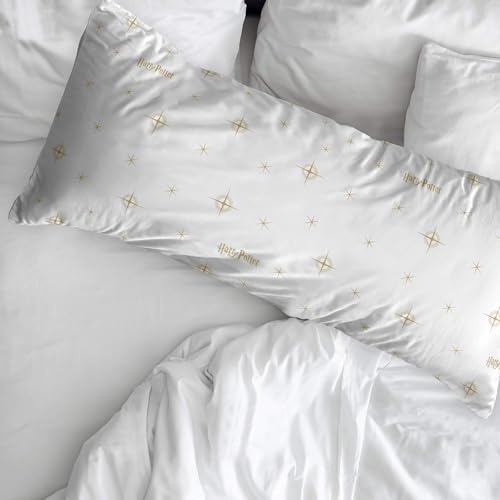 Taie d'oreiller 100% coton de qualité supérieure Harry Potter dorée 30x50