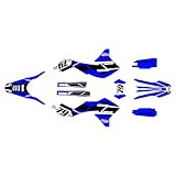 Kalair GFX Graphics Kit for Yamaha WR250R WR250X (2008-2021) Future Series Blue 9 Mil - Easy Go - Dirt Pit Bike Motorcycle Stickers, Dirtbike Racing Automotive Decal Motocross Accessories no-Plastics