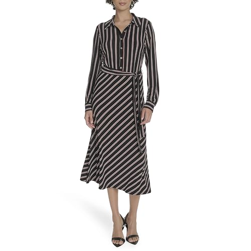 Robe décontractée midi Tommy Hilfiger noir et cabernet taille 44 femme