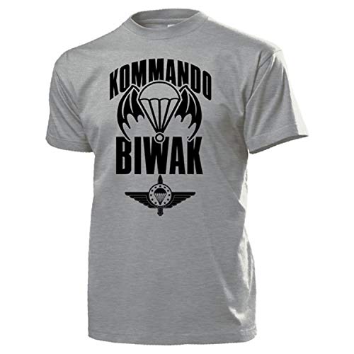 T-Shirt Parachute Chasseur Édition Insigne SG Commande Bivouac Gris S