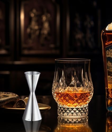 Slim Jigger for Bartending 8 Measurements Inside Cocktail Jigger 2 OZ 1 OZ Professional Duty Double Japanese Premium Food Grade Stainless Steel Bar Jigger Bartender Tool Accessories(304 SS) - Thumbnail 5