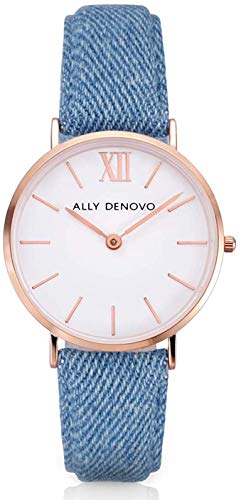 Montre femme New Vintage Denim rose pour sublimer vos tenues de bureau et sorties