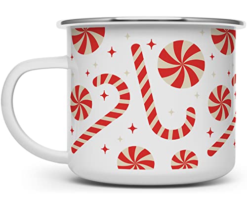Taza de Café Loftipop Candy Cane Campfire 16oz miniatura 1