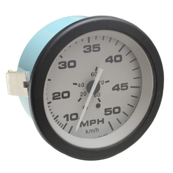 Teleflex Boat Speedometer Gauge 61547 | Driftwood 50 MPH 3 3/8 Inch